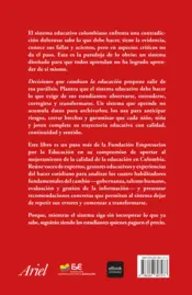 Miniatura contraportada Decisiones que cambian la Educacion