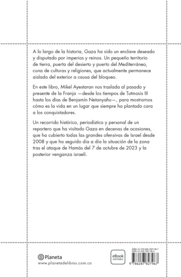 Contraportada Historias de Gaza