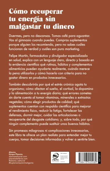 Contraportada Suplementación inteligente para hombres ocupados