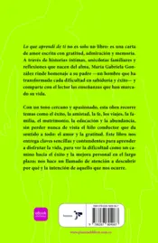 Miniatura contraportada Lo que aprendí de ti