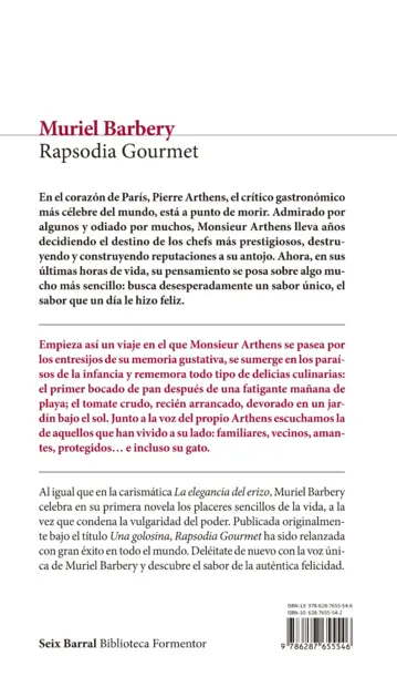 Contraportada Rapsodia Gourmet