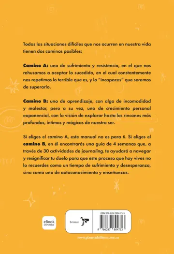 Contraportada Guía para atravesar tu ruptura amorosa y no morir en el intento
