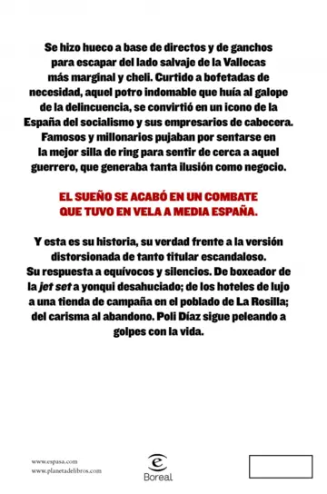 Contraportada A golpes con la vida