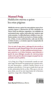 Miniatura contraportada Maldición eterna a quien lea estas páginas