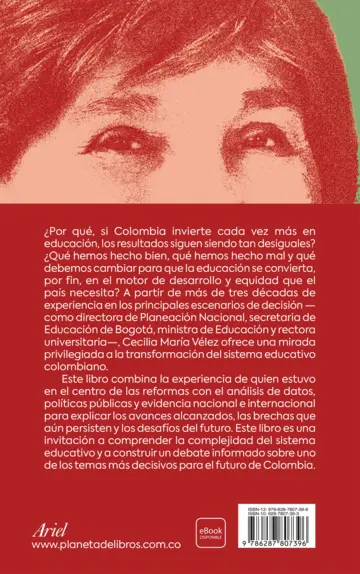Contraportada Lo aprendido y lo pendiente