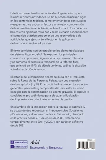 Contraportada #Sistema fiscal español I_2025
