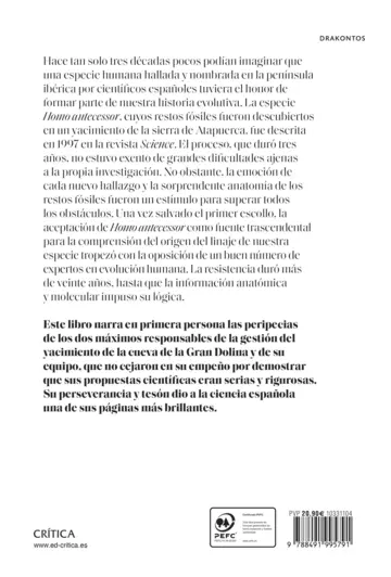 Contraportada Homo antecessor