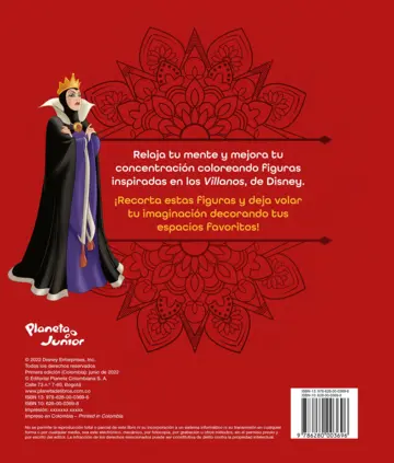 Contraportada Figuras infinitas. Villanos