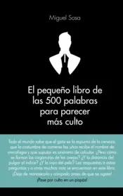 Portada El pequeño libro de las 500 palabras para parecer más culto