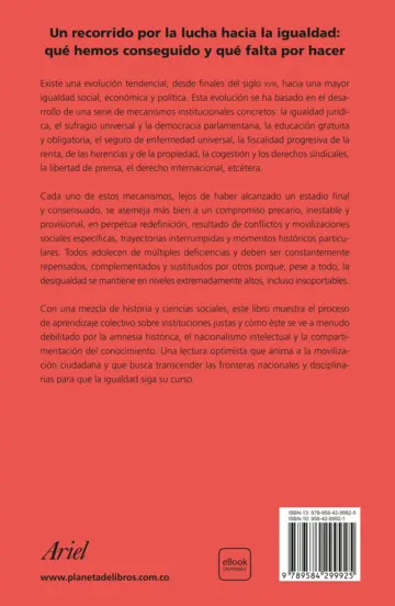 Contraportada Una breve historia de la igualdad