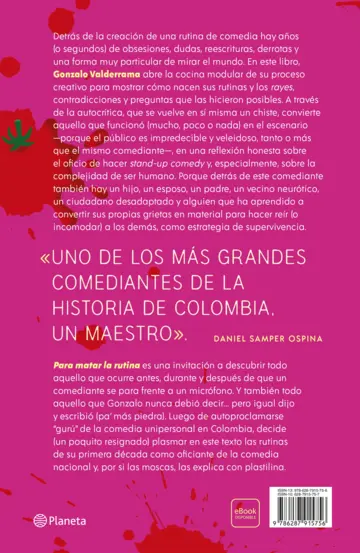Contraportada Para matar la rutina