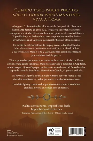 Contraportada Los héroes del Capitolio