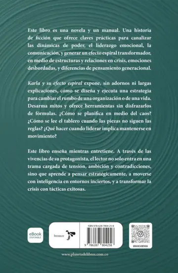 Contraportada Karla y su efecto espiral