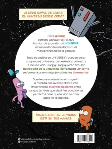 Contraportada Universia. Crea tu propio universo