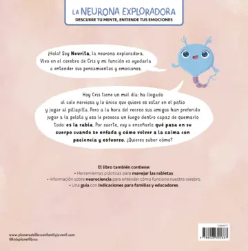 Contraportada La neurona exploradora. Hay fuego en mí