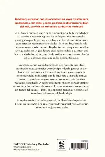 Contraportada Cómo ser un ciudadano