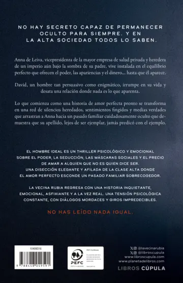 Contraportada El hombre ideal