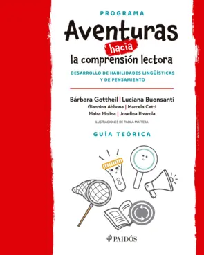 Portada Aventuras hacia la comprensión lectora. Guía teórica