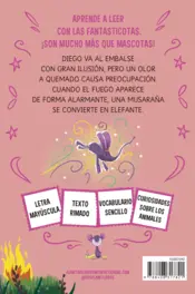 Miniatura contraportada Aprender a leer con Las Fantasticotas 15. Diego y la amenaza del fuego