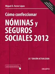 Portada Cómo confeccionar nóminas y seguros sociales 2012