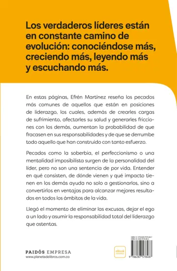 Contraportada Los siete pecados del líder