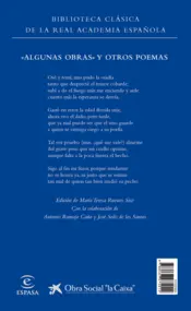 Miniatura contraportada "Algunas obras" y otros poemas
