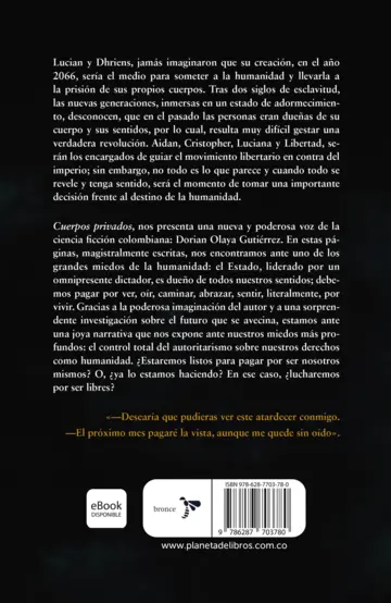 Contraportada Cuerpos privados