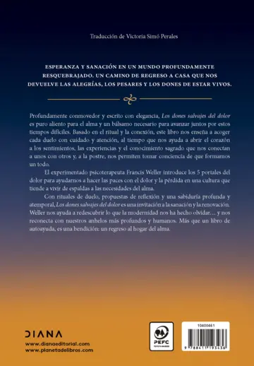 Contraportada Los dones salvajes del dolor