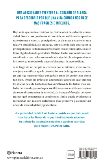 Contraportada La trampa del confort