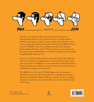 Contraportada El libro de los 50 años de Forges