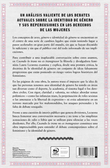 Contraportada Cuando lo trans no es transgresor