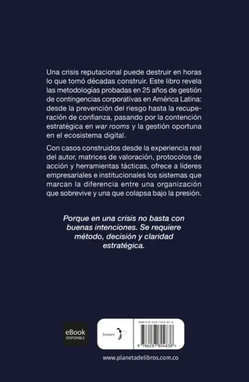 Contraportada Reputación bajo fuego