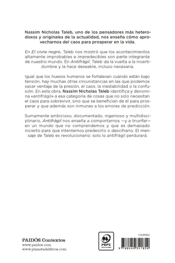 Contraportada Antifrágil