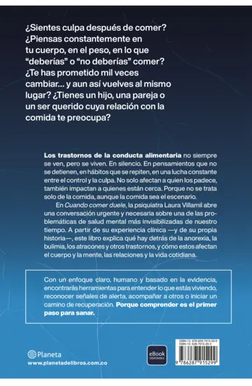 Contraportada Cuando comer duele
