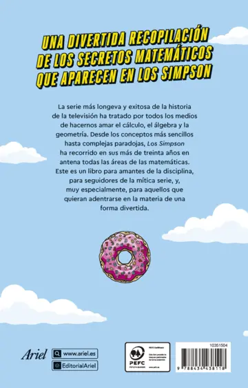 Contraportada Los Simpson y las matemáticas