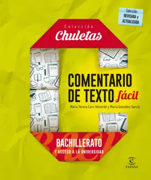 Portada Comentario de texto fácil para bachillerato