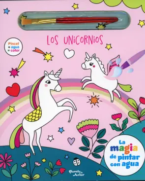 Portada La magia de pintar con agua. Los unicornios