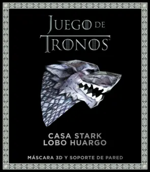 Portada Juego de Tronos. Casa Stark: lobo huargo