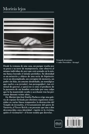 Contraportada Morirás lejos