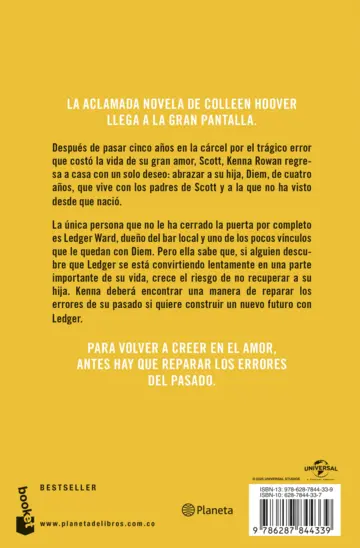 Contraportada No te olvidaré (Ed. Película)