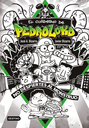 Contraportada El cuaderno de Pedroloko. ¡No despiertes al monstruo!