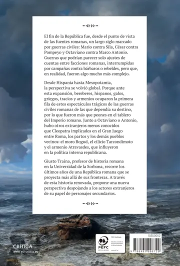 Contraportada La guerra mundial de los romanos