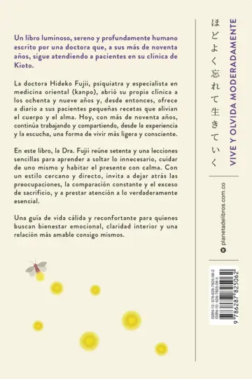Contraportada Vive y olvida moderadamente