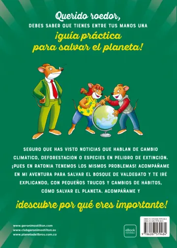 Contraportada ¡Salva el planeta! Descubre por qué eres importante