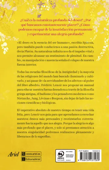 Contraportada Filosofía del deseo