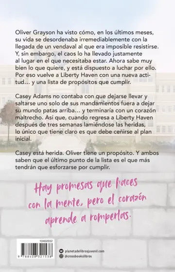 Contraportada Liberty Haven 2. Los siete propósitos de Oliver Grayson