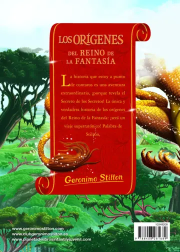 Contraportada Los orígenes del Reino de la Fantasía