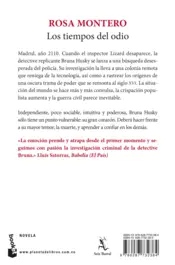 Miniatura contraportada Los tiempos del odio