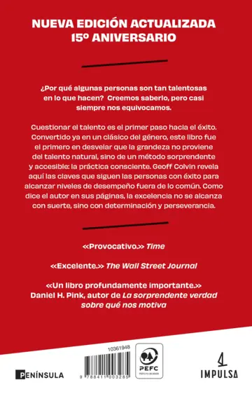 Contraportada El talento está sobrevalorado