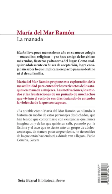 Contraportada La manada